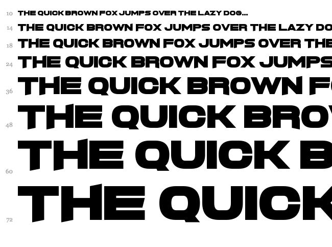 FoughtKnight X font waterfall